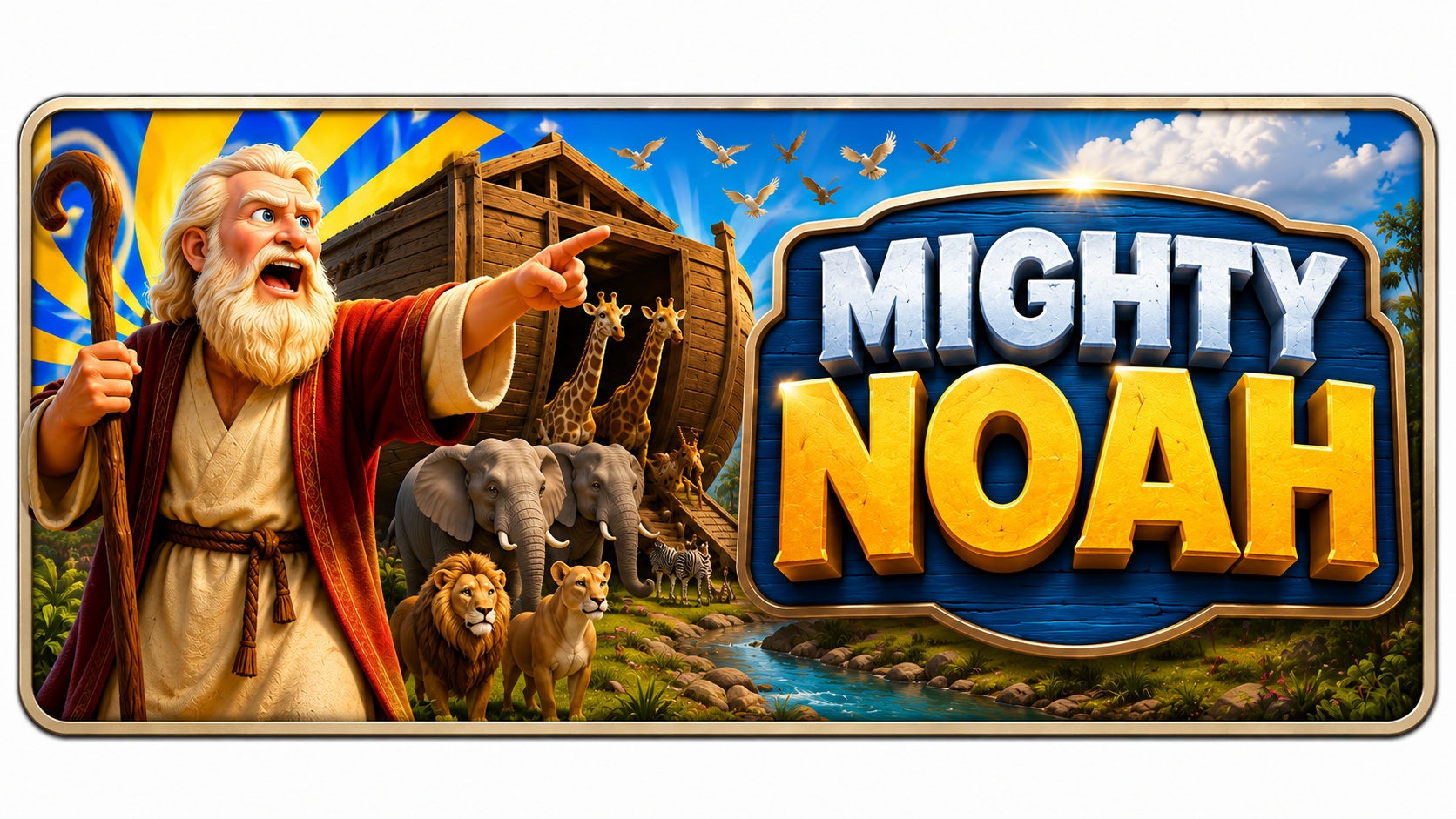 Mighty Noah Christian Bible adventure game
